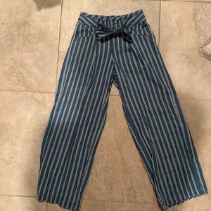 American Eagle small(?) striped blue and white pants